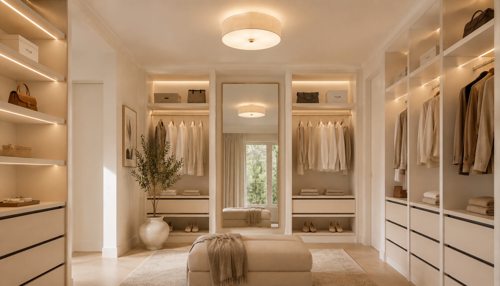 Comment choisir l'éclairage de son dressing Image